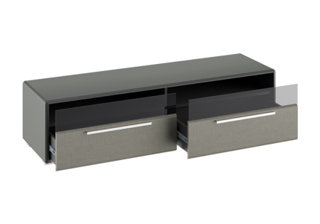 Тумба под ТВ Наоми ТД-208.03.11 джут / фон серый