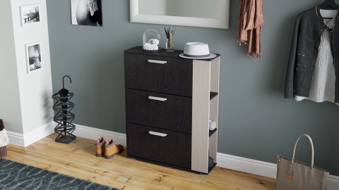 Тумба для Обуви «Элегия» Тип 1 Разные Цвета (Ш-790 мм x В-1016 мм x Г-226 мм)