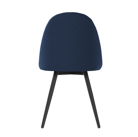 Комплект стульев Диор (2 шт), черный велюр синий