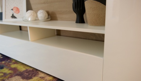 Стенка Лара Белый Глянец 