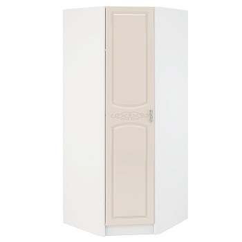 Шкаф Угловой Венесуэла МДФ/Жемчуг Глянец (Ш-884 х В-2100 х Г-884 мм)