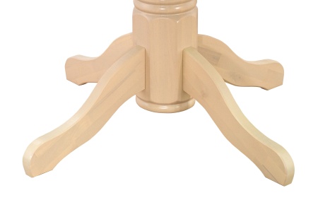 Стол обеденный раздвижной с овальной крышкой выбеленная береза