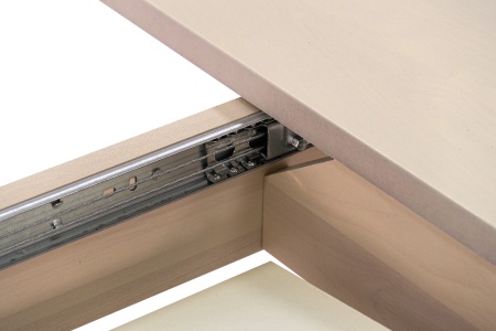 Стол раздвижной с круглой крышкой выбеленная береза